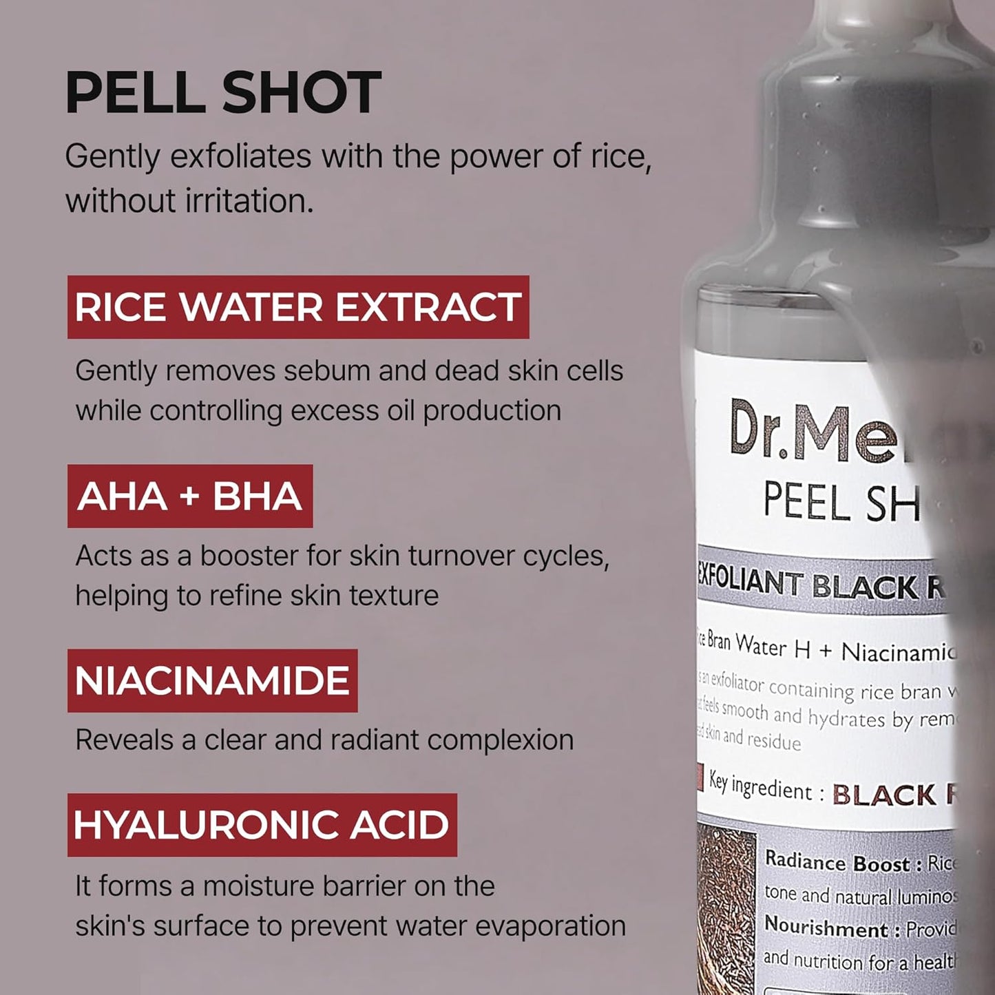 Dr.Melaxin Peel Shot Glow Black Rice Ampoule